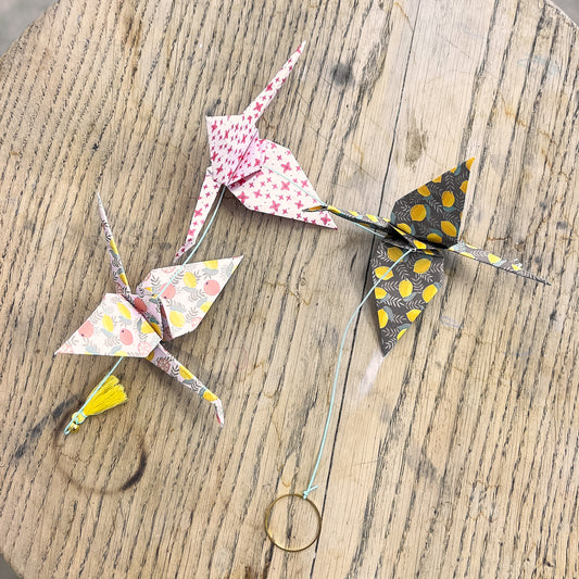 Guirlande Origami 3 oiseaux