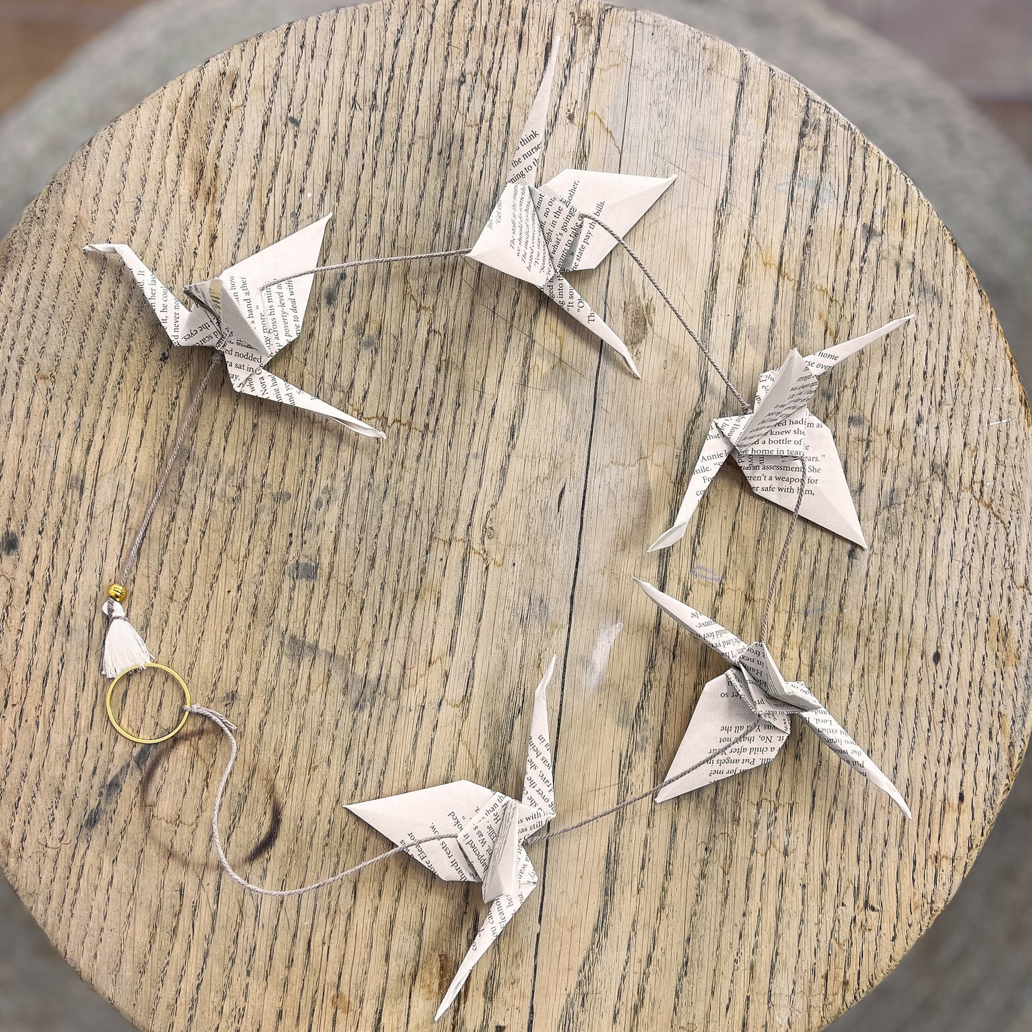 Guirlande Origami 5 oiseaux