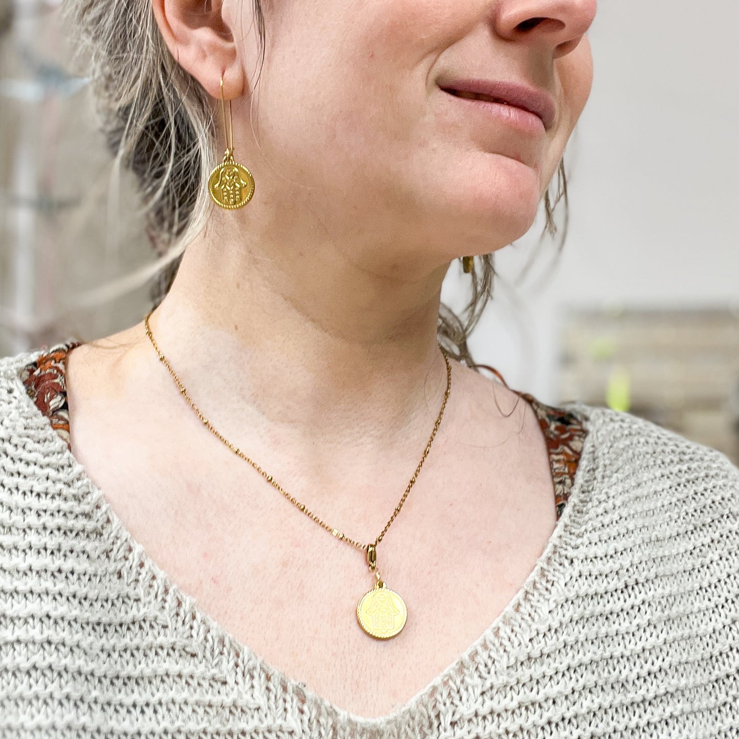 Collier Médaille Main de Fatma