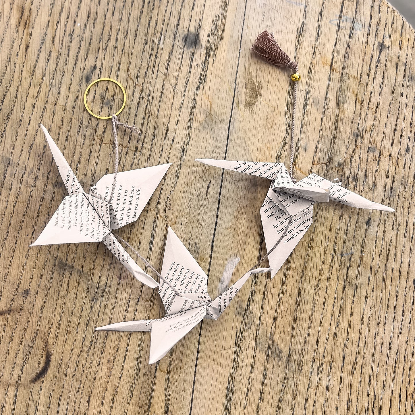 Guirlande Origami 3 oiseaux