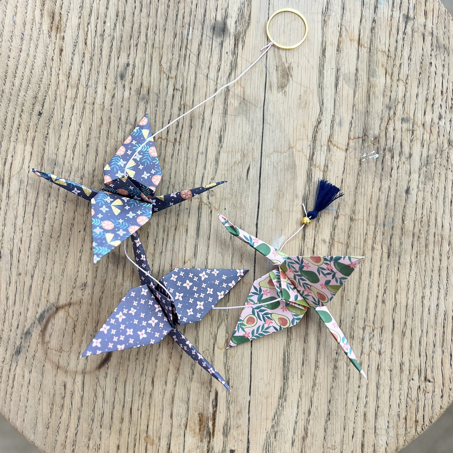 Guirlande Origami 3 oiseaux