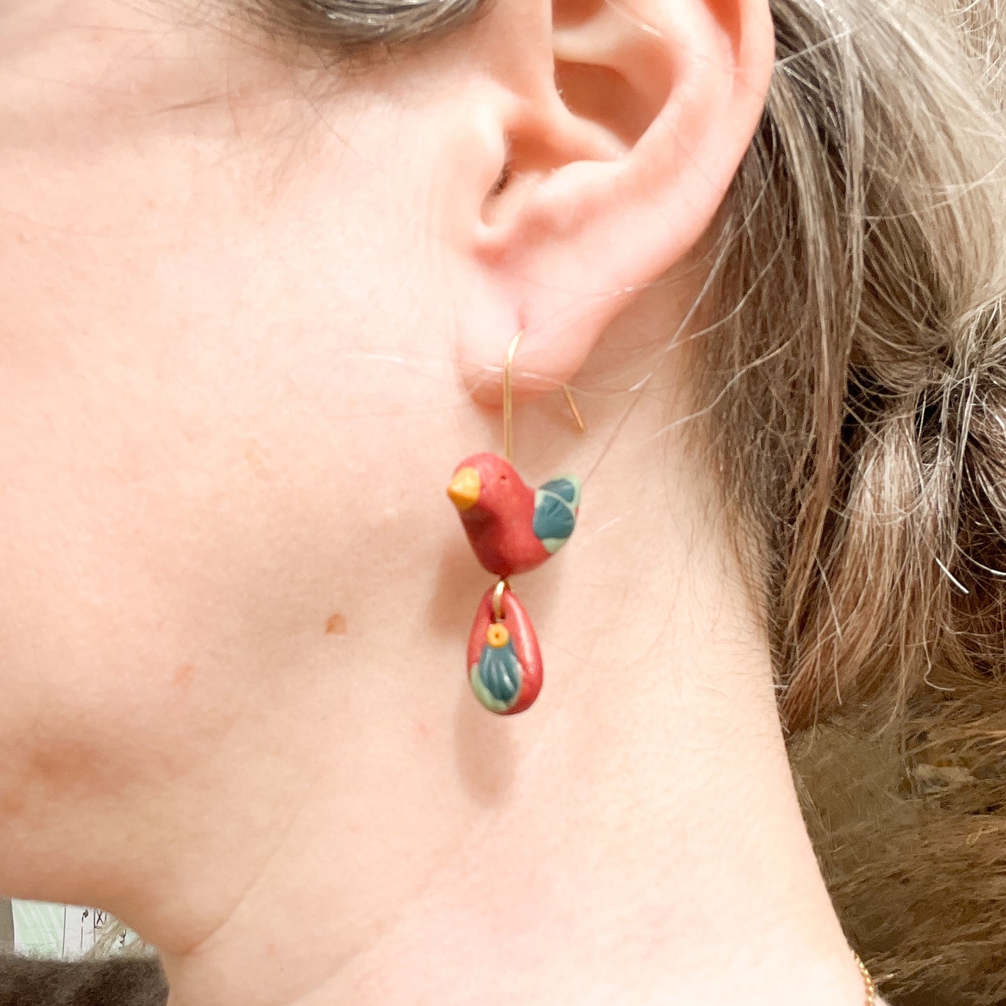 Boucles d'oreilles animaux en Polymer Clay