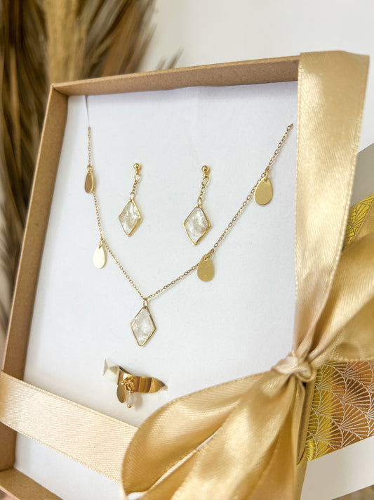 Coffret Cadeau Nacre « pétale de rose »