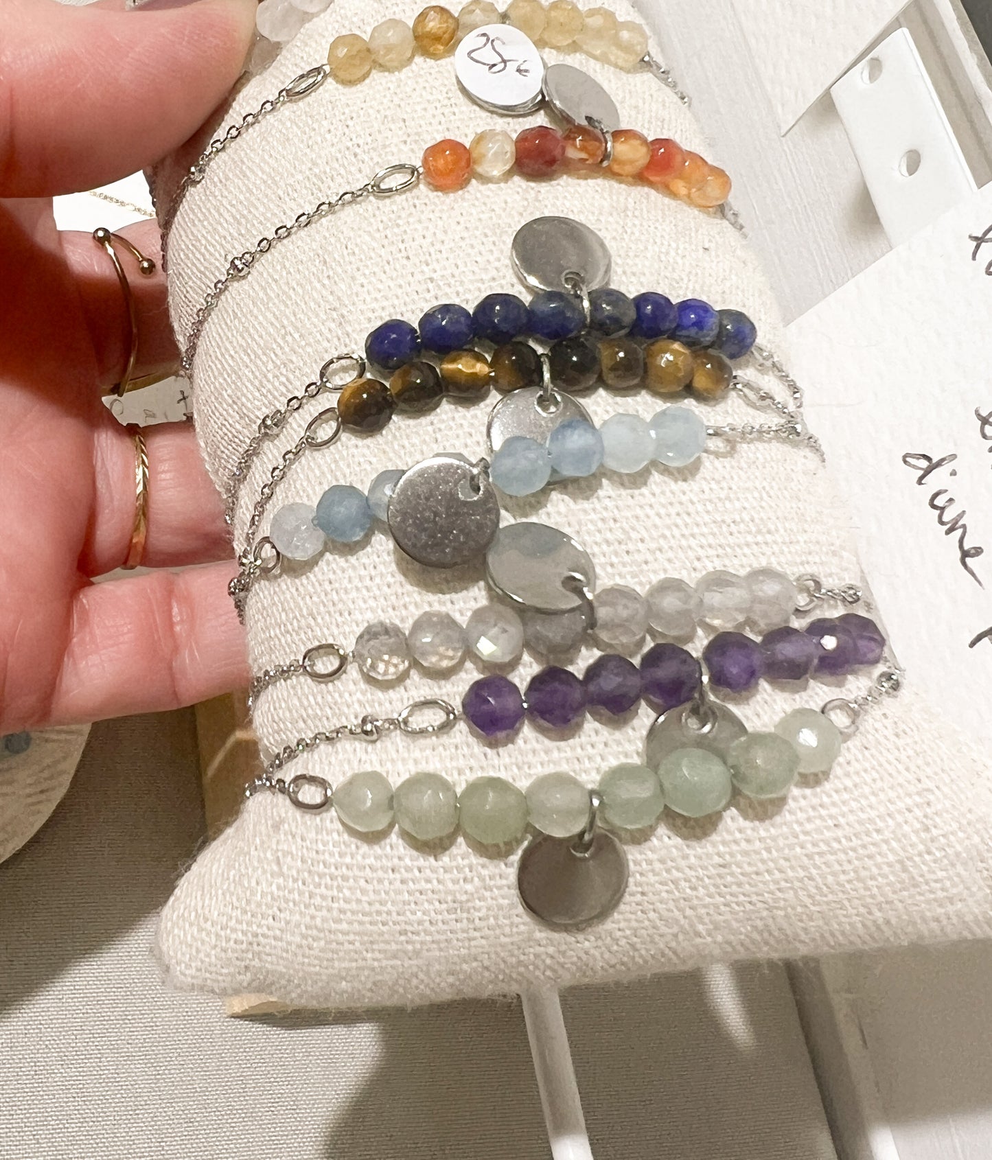 Aigue Marine | Collier ou Bracelet Butterfly | Doré ou argenté