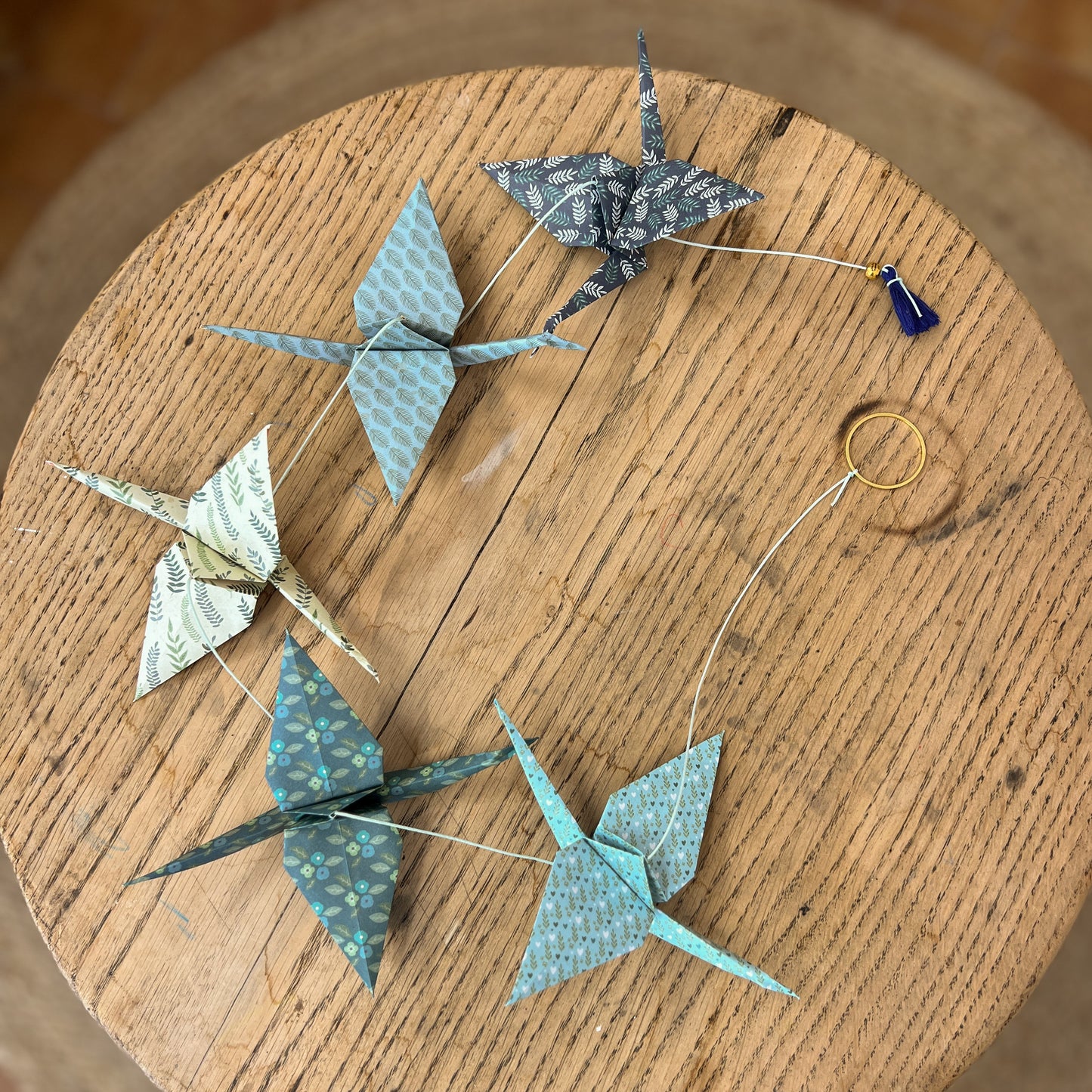 Guirlande Origami 5 oiseaux