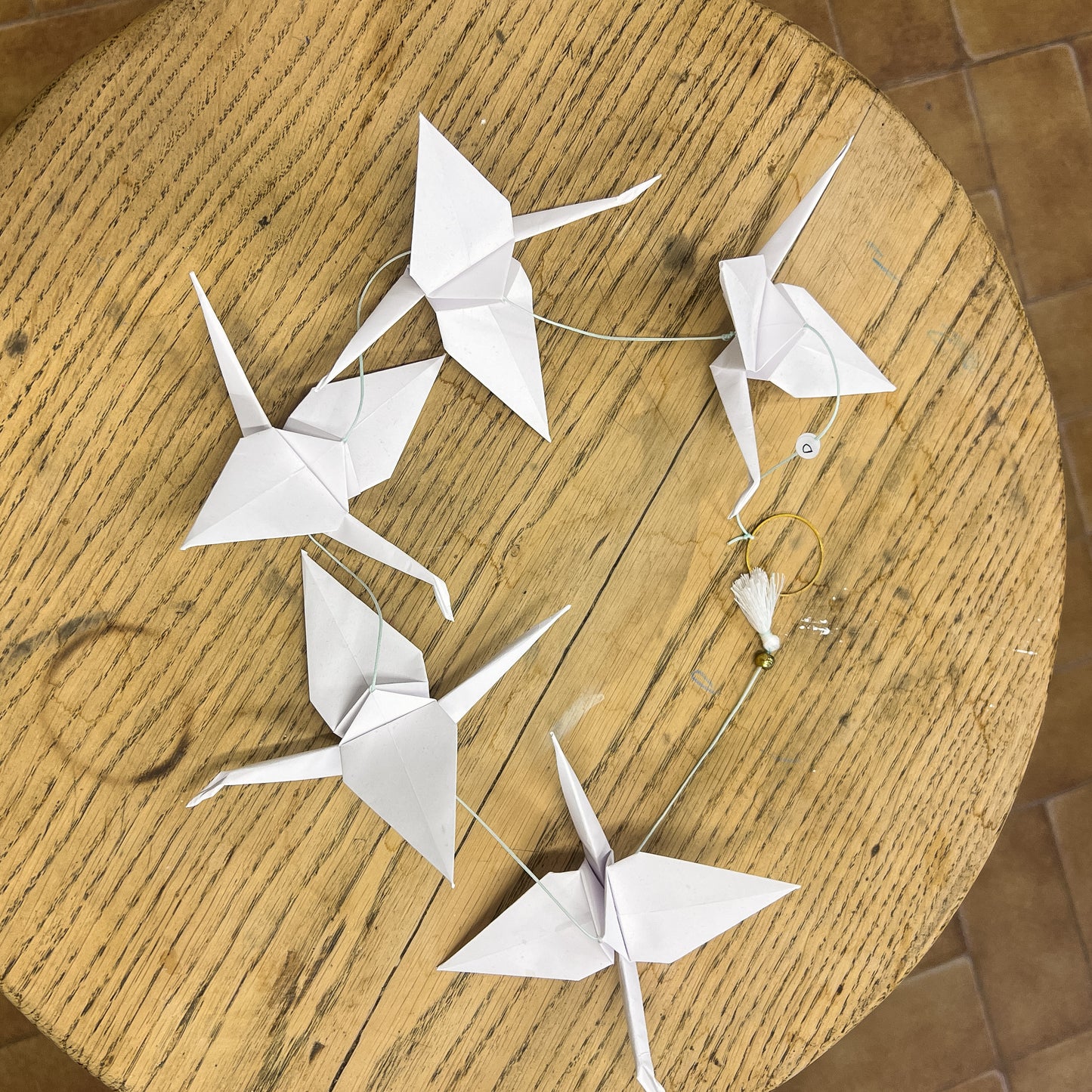 Guirlande Origami 5 oiseaux