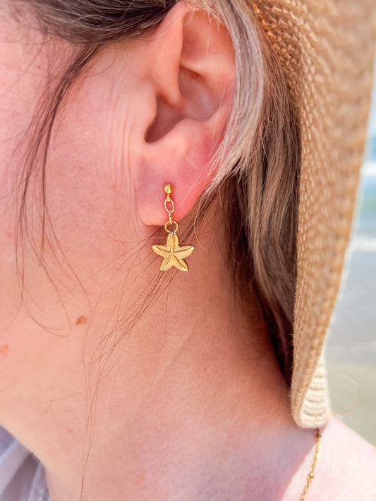 Boucles d'oreilles Étoiles de mer