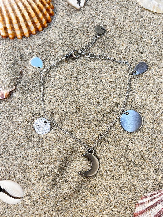 Argenté | Bracelet Breloques