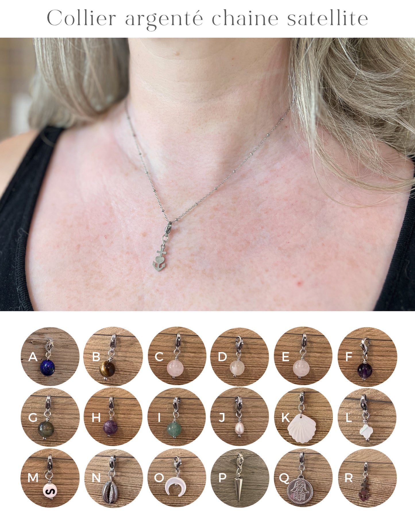 Collier simple argenté - Bar à Bijoux