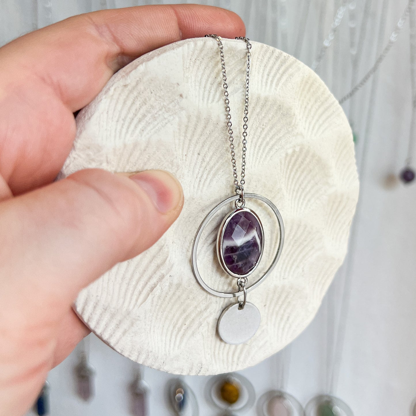 Argenté | Collier Saturne