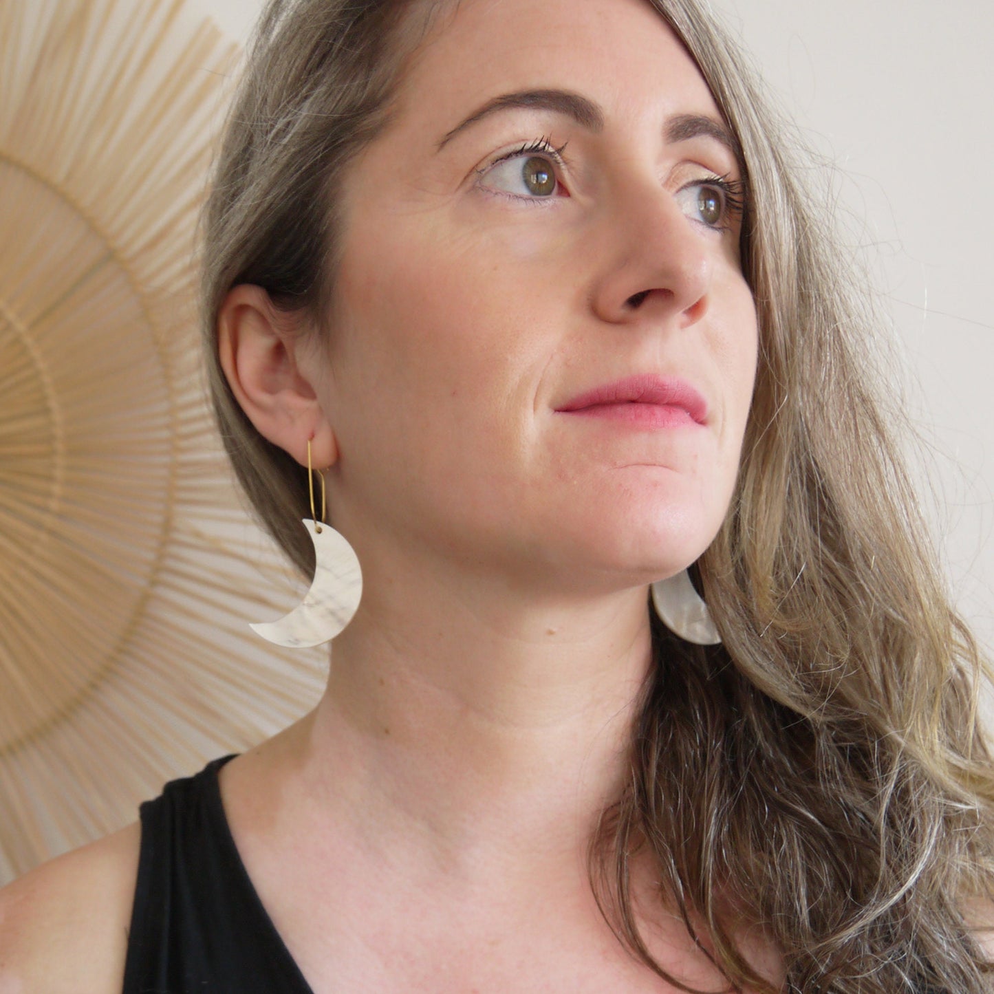 Argenté | Boucles d'oreilles Luna