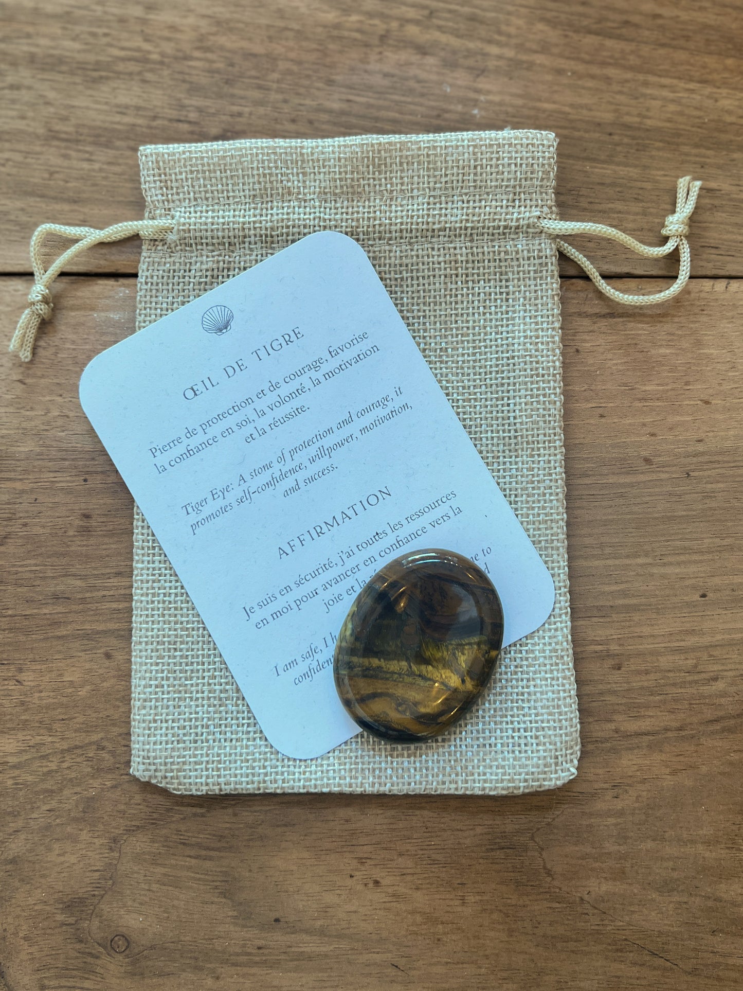 Œil de Tigre | Pierre Fine "Anti-stress" | Worry Stone