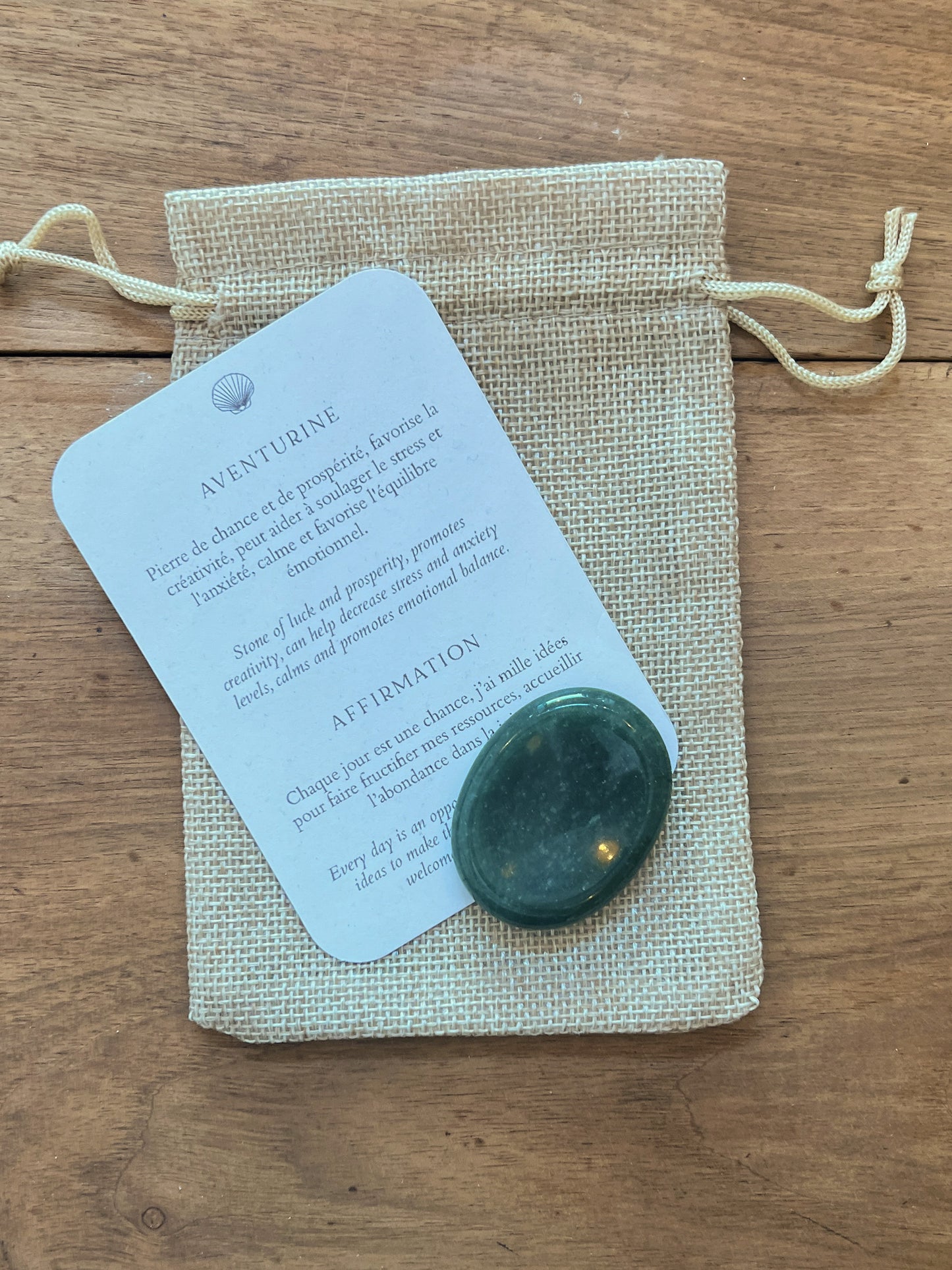 Aventurine | Pierre Fine "Anti-stress" | Worry Stone