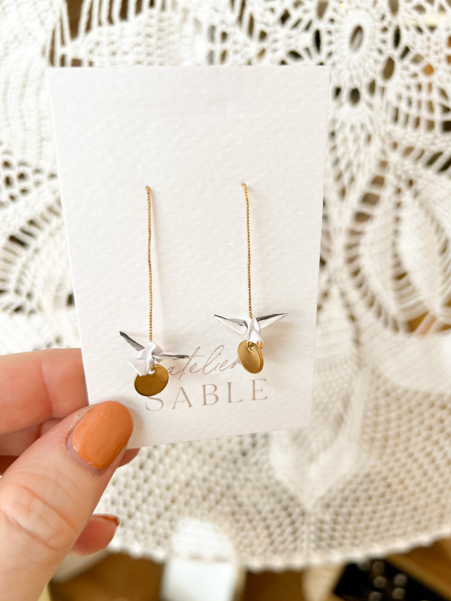 Lisboa origami earrings