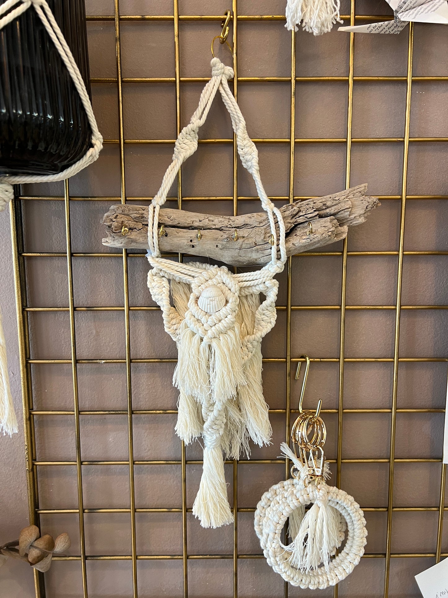 Porte Bijoux en Macramé