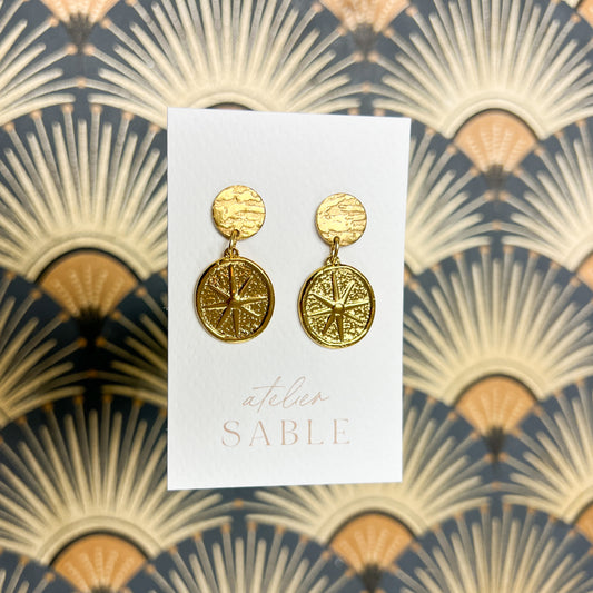 Star Medal Earrings