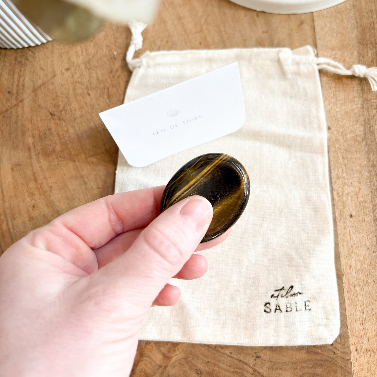 Tiger’s Eye Worry Stone