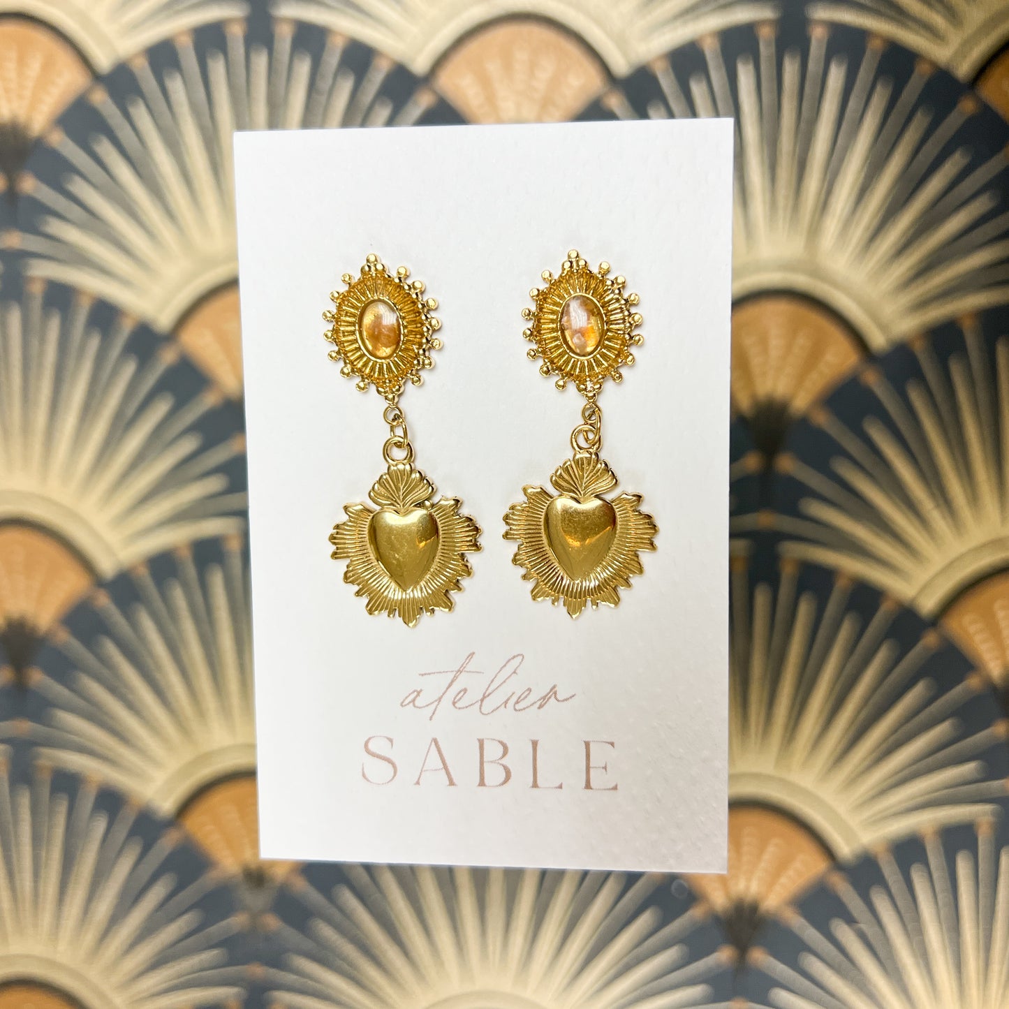 Boucles d'oreilles Sacré Cœur