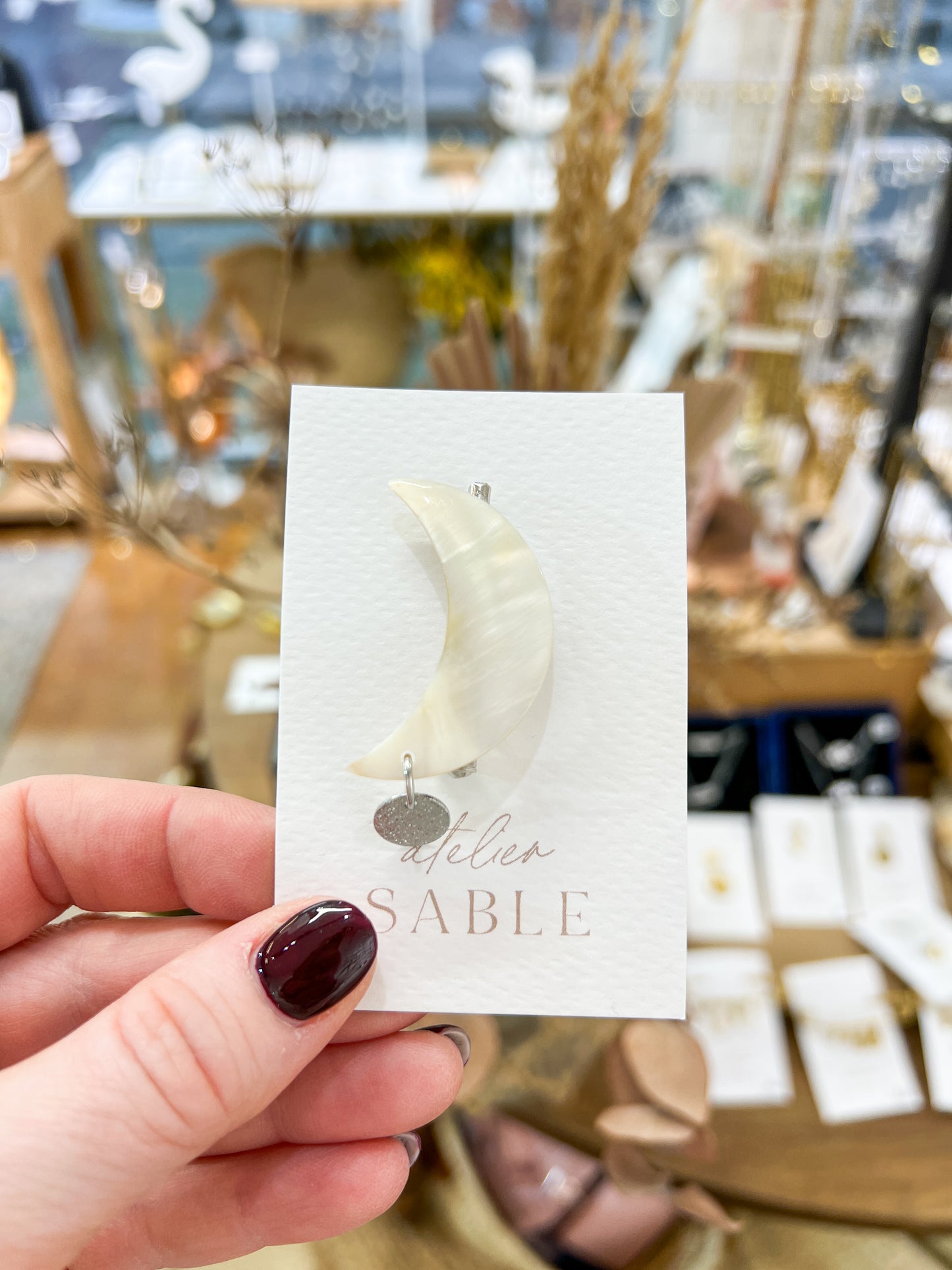 Luna Mother-of-Pearl Brooch