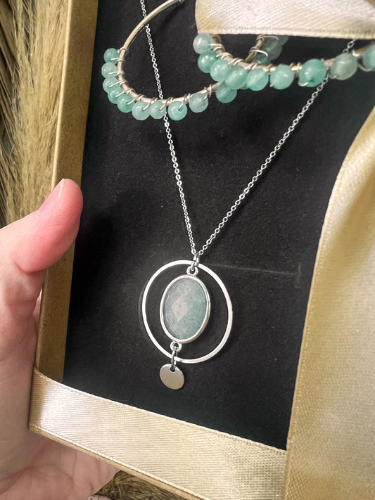 Coffret Cadeau argenté Aventurine