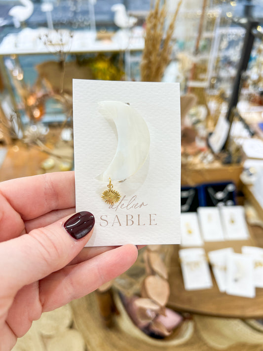 Luna Mother-of-Pearl Brooch