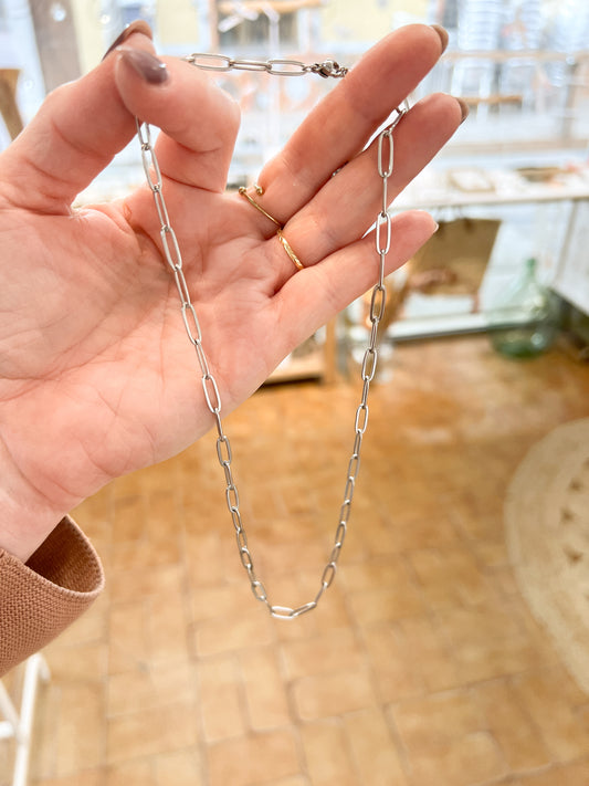 Bracelet ou Collier Paperclip unisexe - Bar à Bijoux