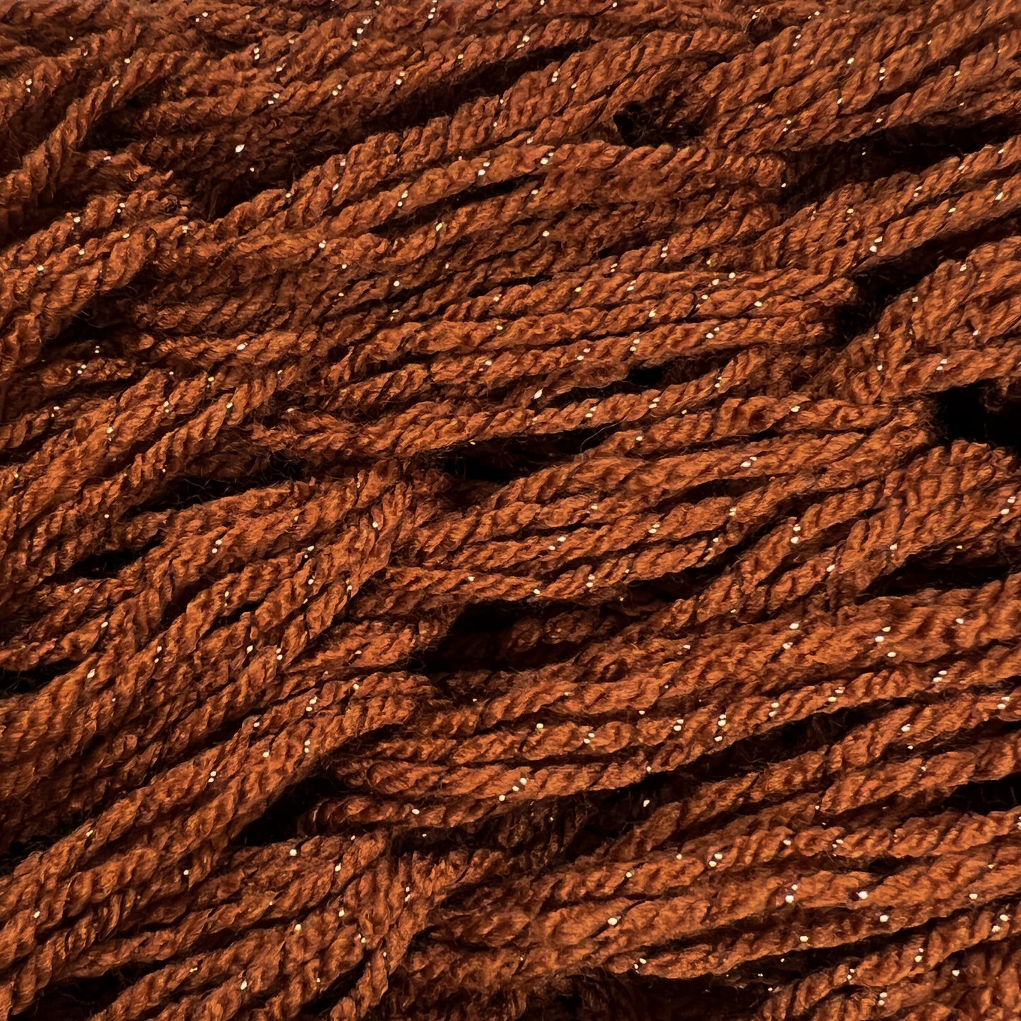 Snood Orange/Rouille avec fils métallisés cuivre