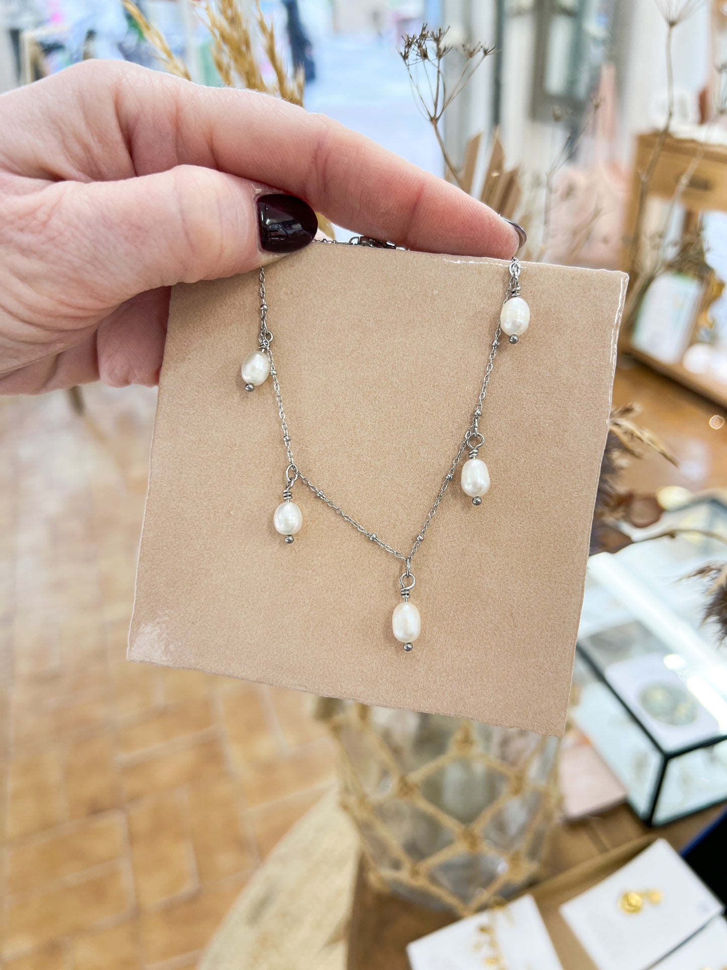 Argenté | Bracelet de cheville Morning