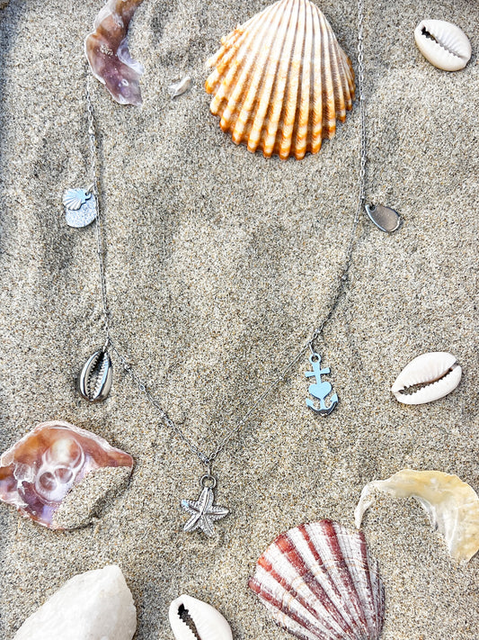 Argenté | Collier Breloques