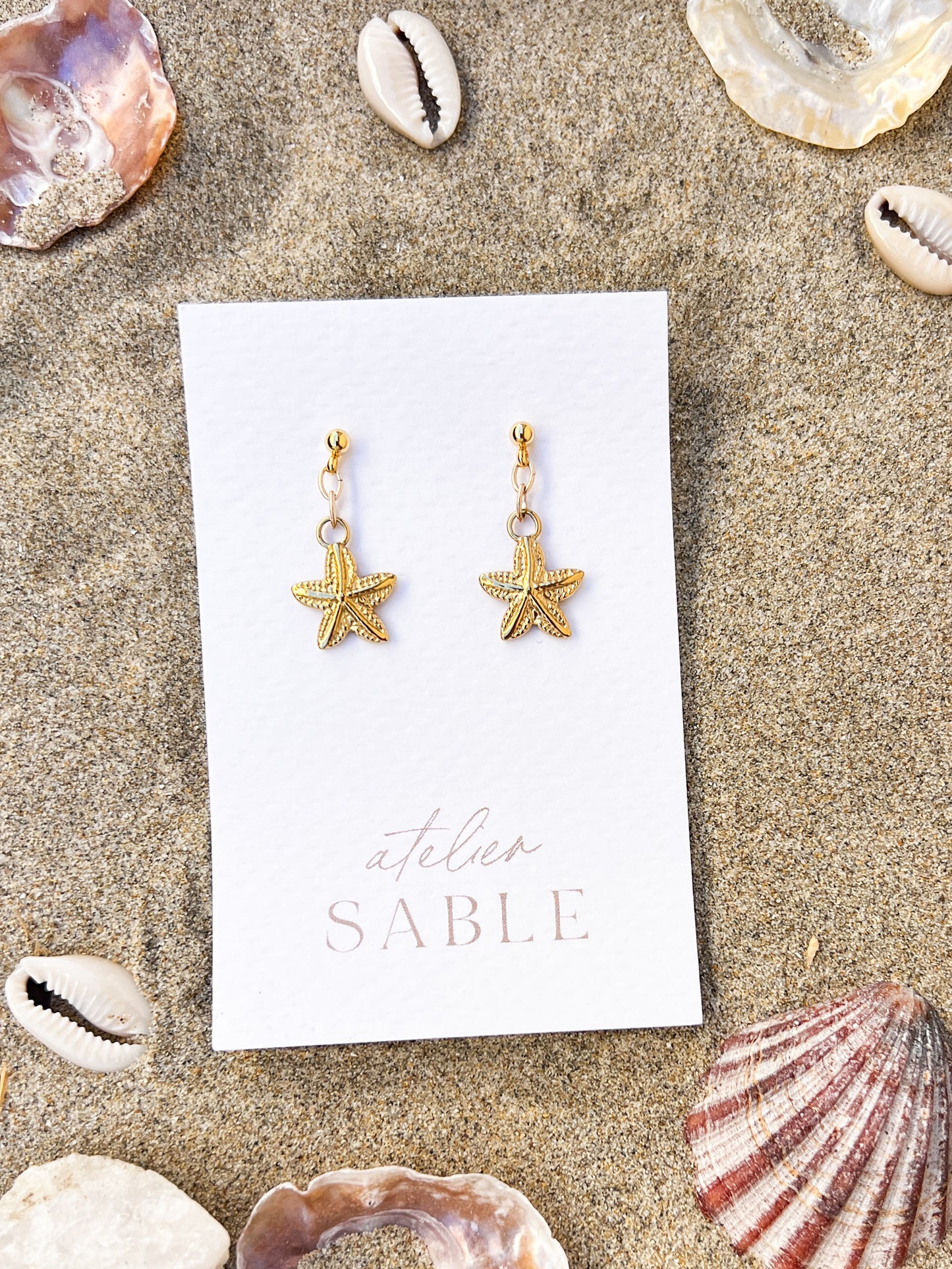 Boucles d'oreilles Étoiles de mer