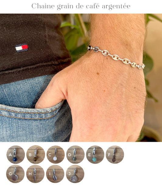 Men's silver bracelet - Jewelry Bar