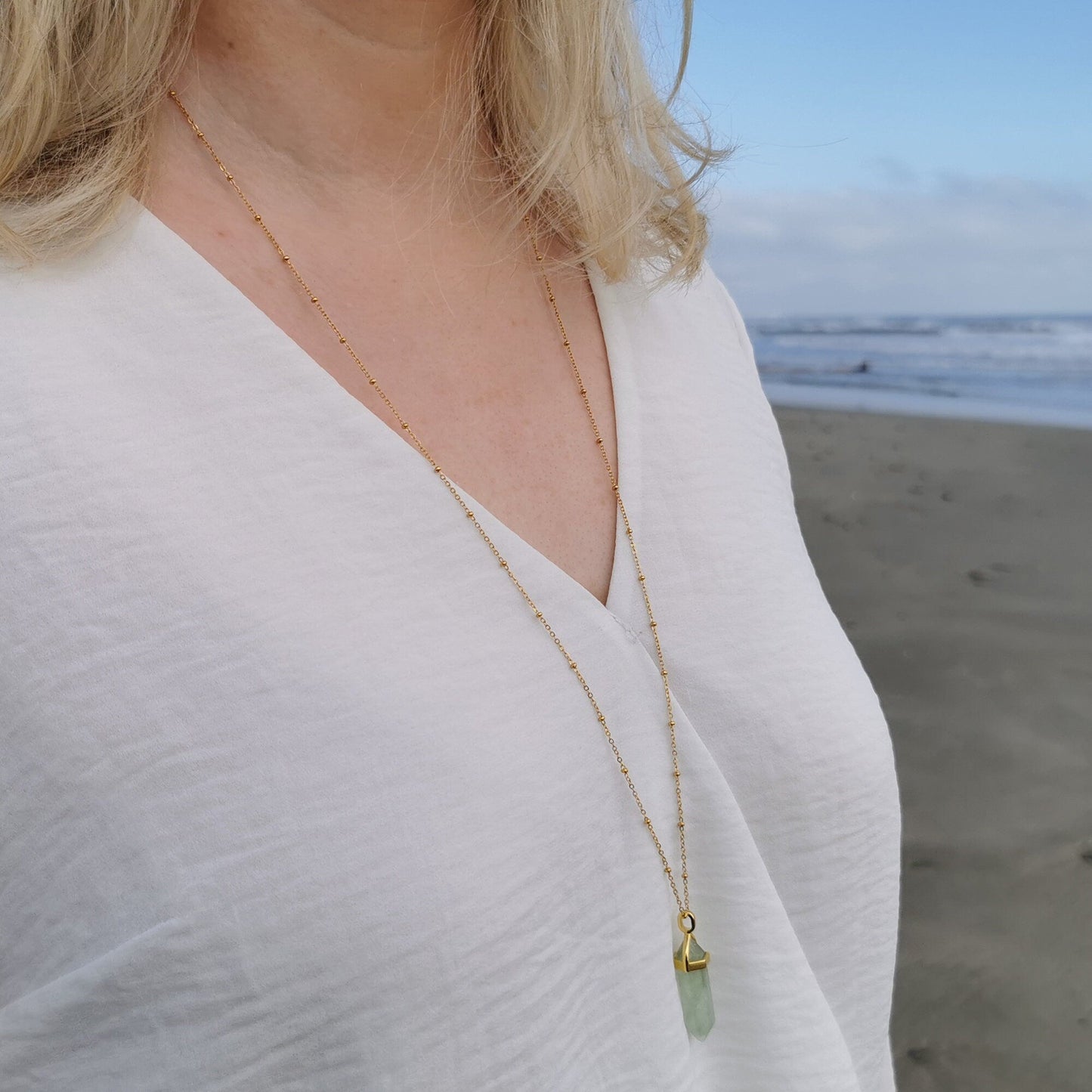 Calypso Rose Quartz Necklace