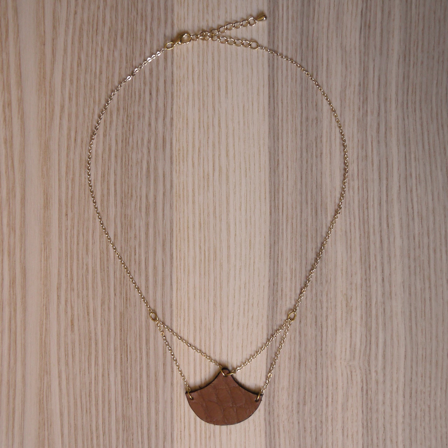 Nami Necklace in Recycled Leather