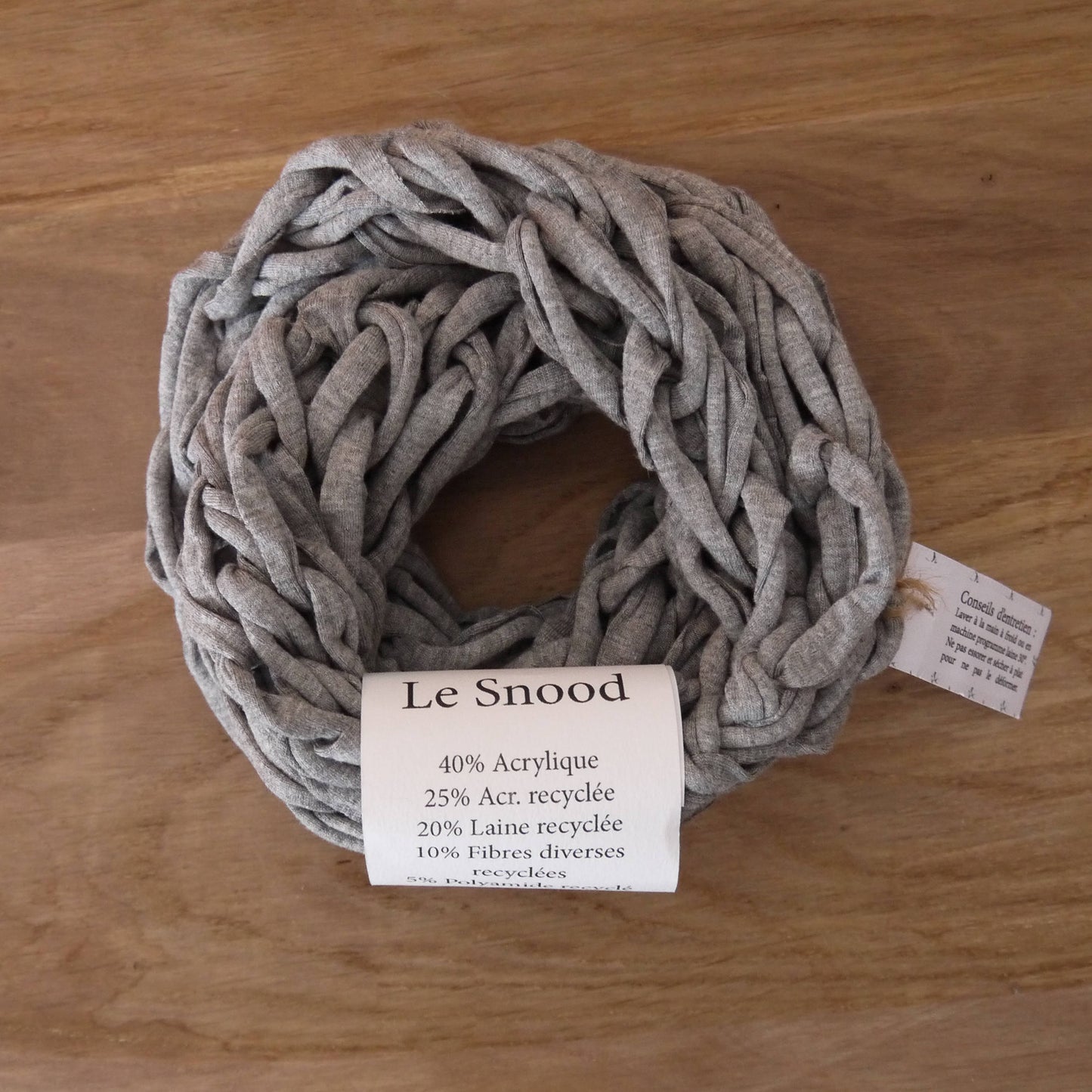 Snood Double Gris