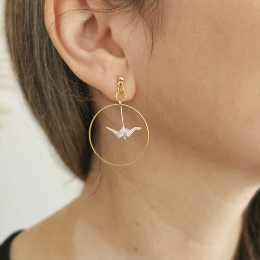 Oslo origami earrings