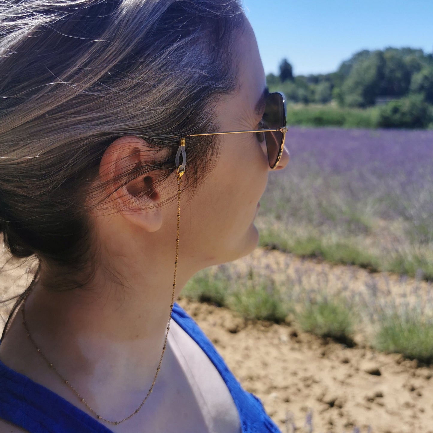 Chaîne pour Lunette et Lunettes de soleil Satellite