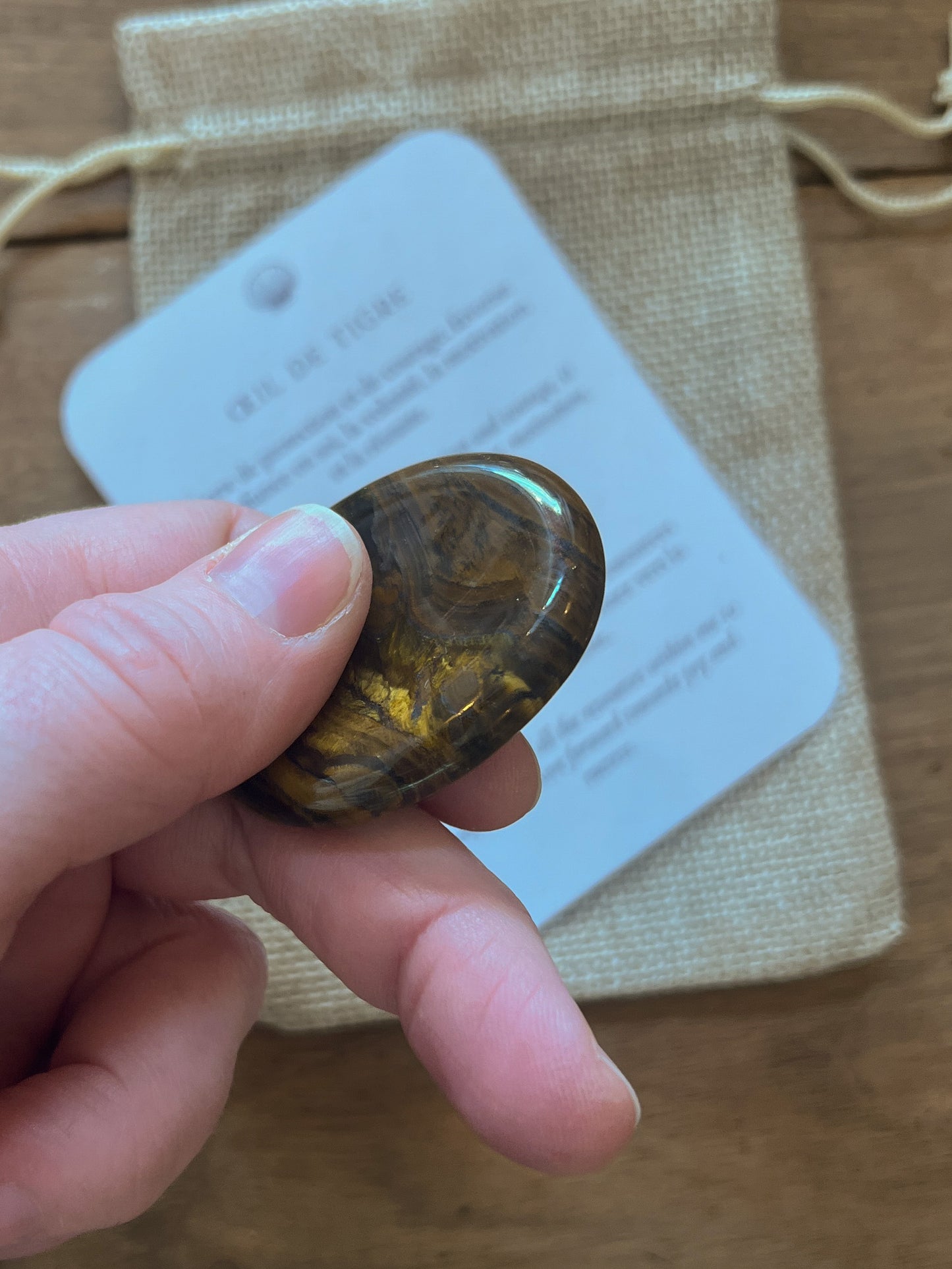 Tiger’s Eye Worry Stone