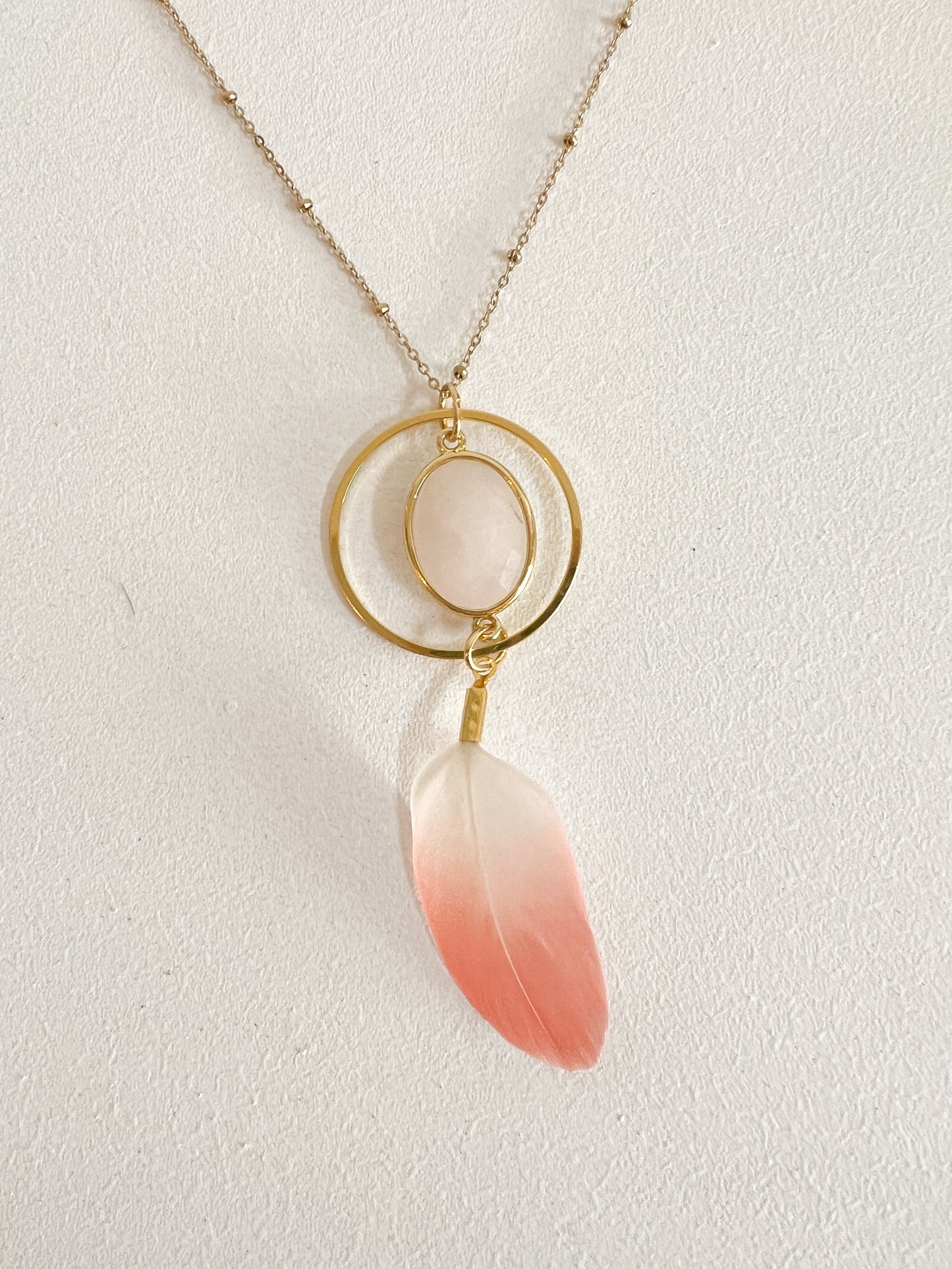 Calypso Rose Quartz Necklace