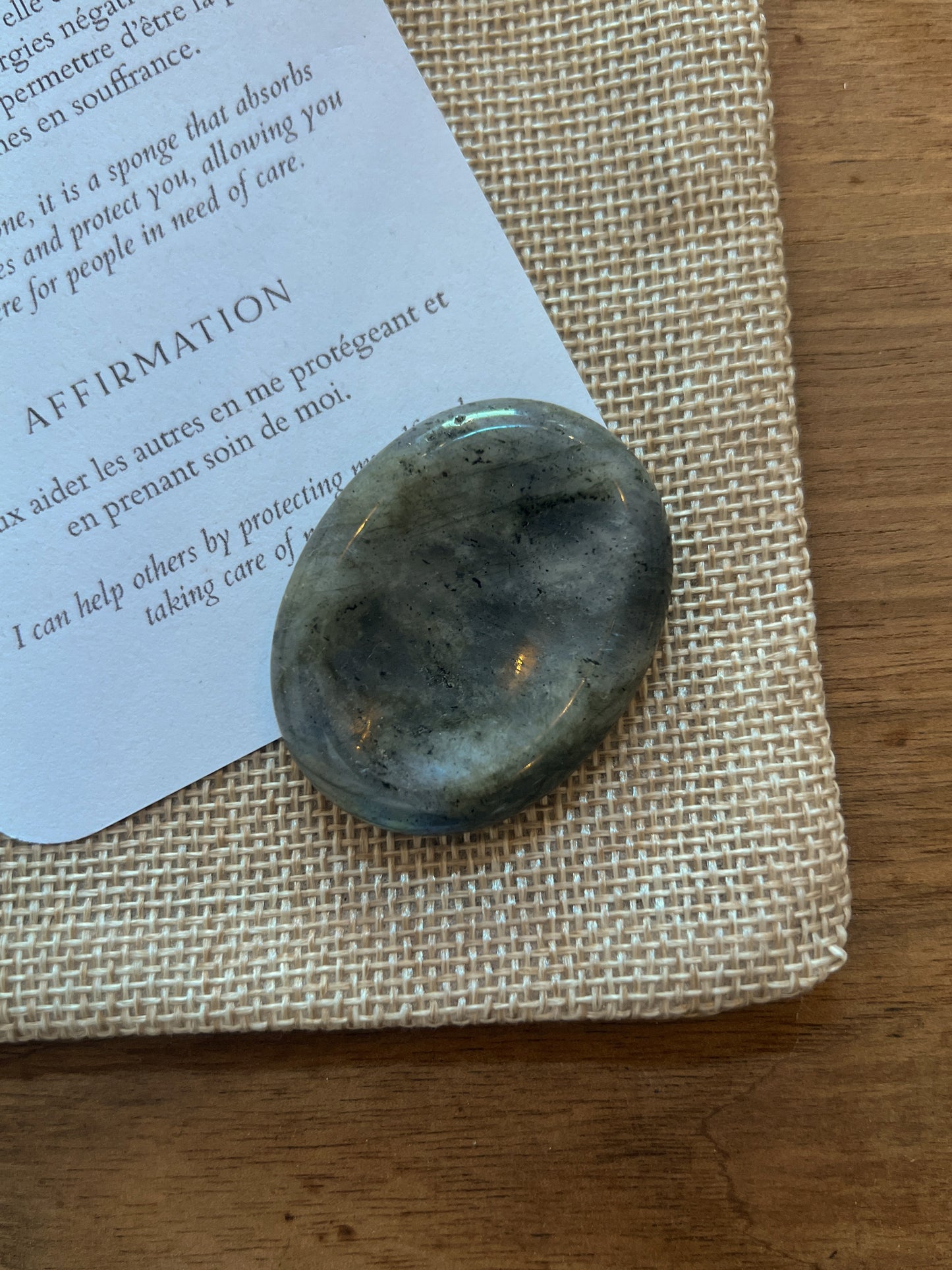 Labradorite | Pierre Fine "Anti-stress" | Worry Stone