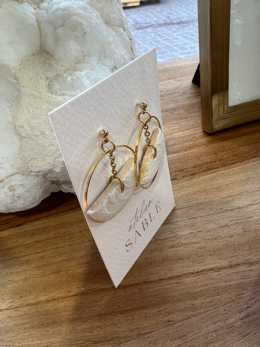 Boucles d'oreilles Céramique Lise