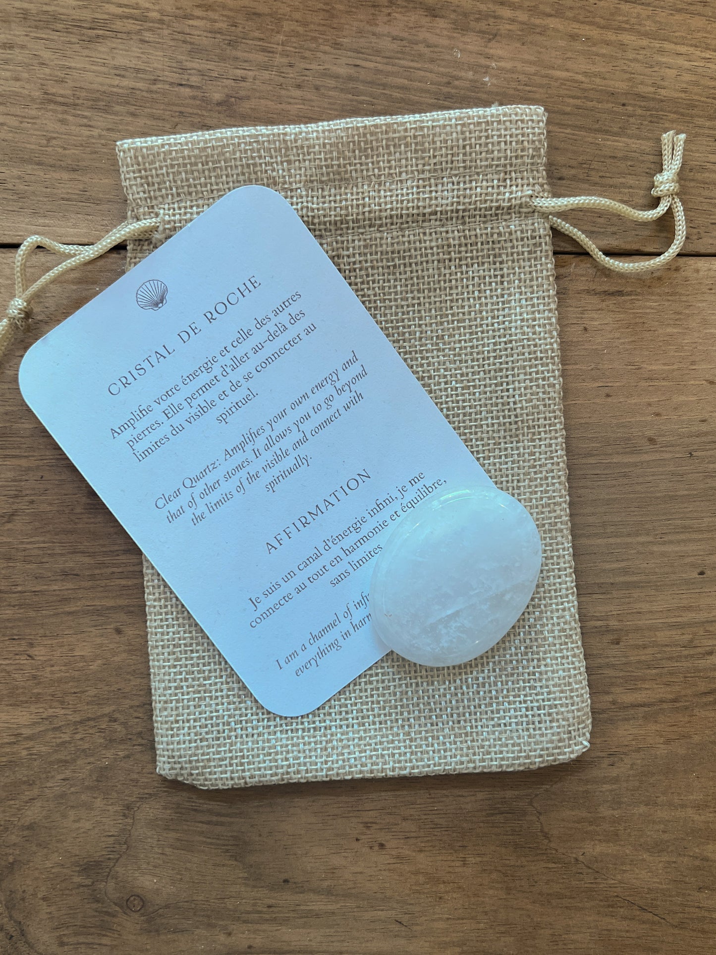 Cristal de Roche | Pierre Fine "Anti-stress" | Worry Stone